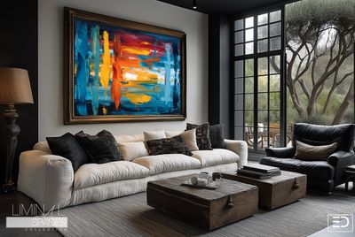 Liminal Spaces Abstract Art Canvas Print