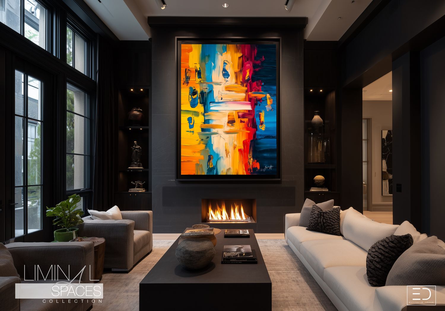 Liminal Spaces Abstract Art Canvas Print