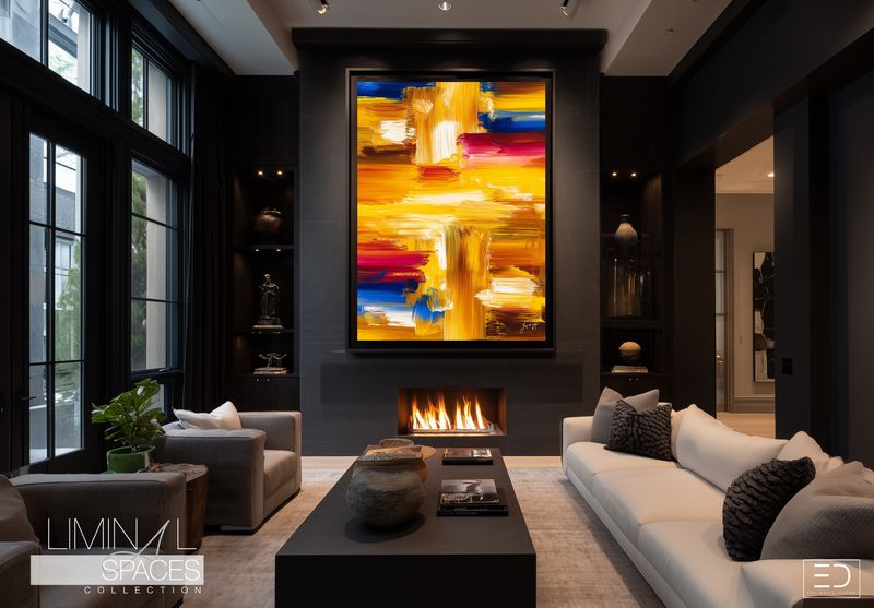 Liminal Spaces Abstract Art Canvas Print