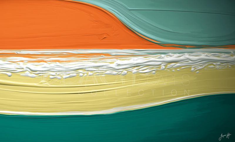 Abstract Beach Sunset Canvas Print - Beachscapes