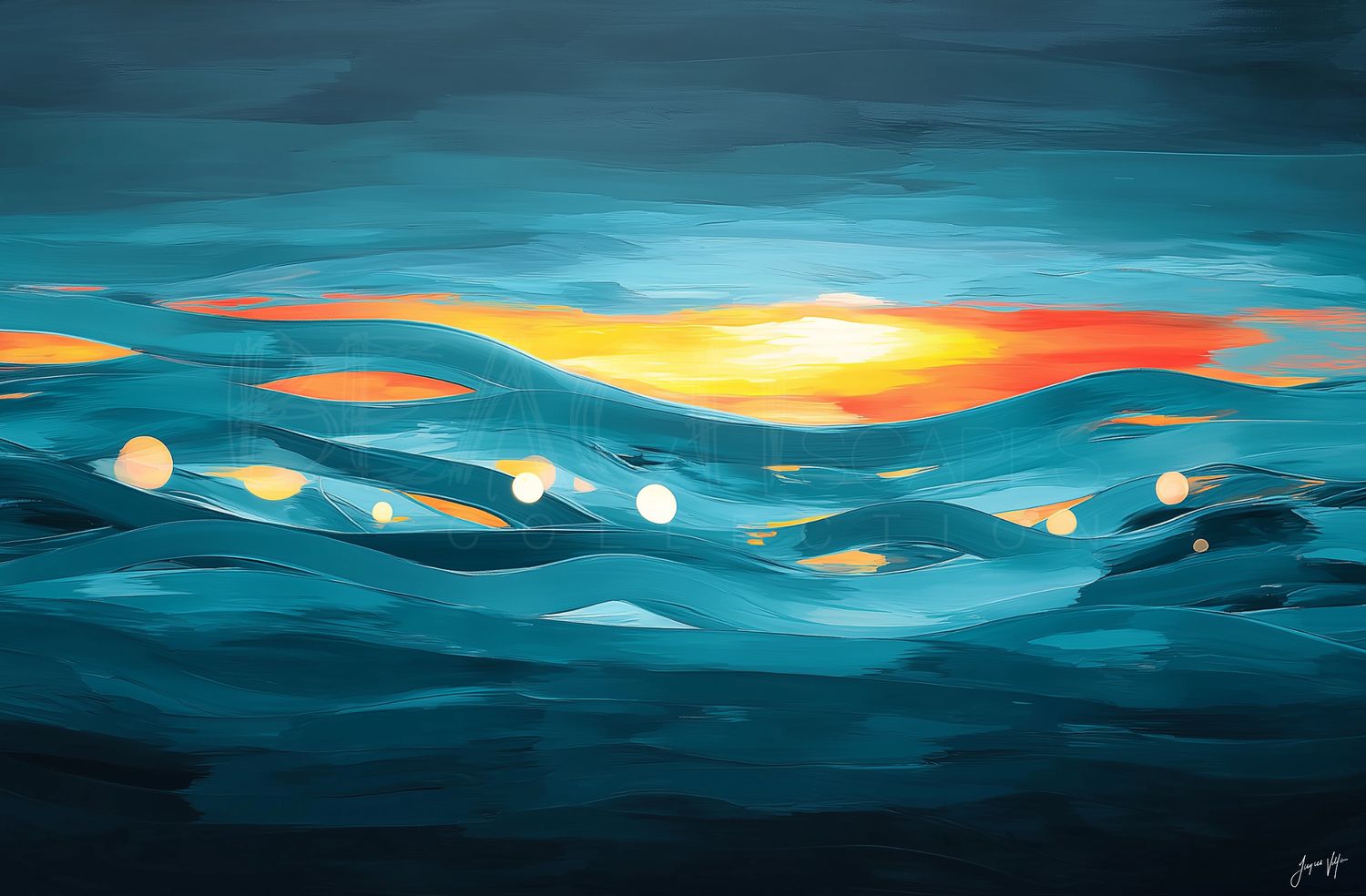 Abstract Beach Canvas Print - Beach Scapes