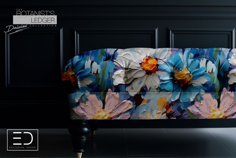 Daisy Fabric Design: "The Botanist's Ledger" Collection