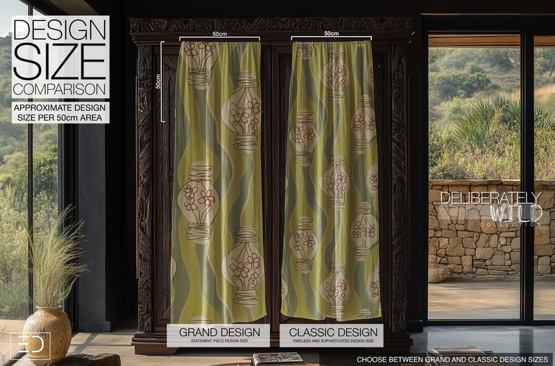 Deliberately Wild – Modern Abstract Line Pattern Fabric