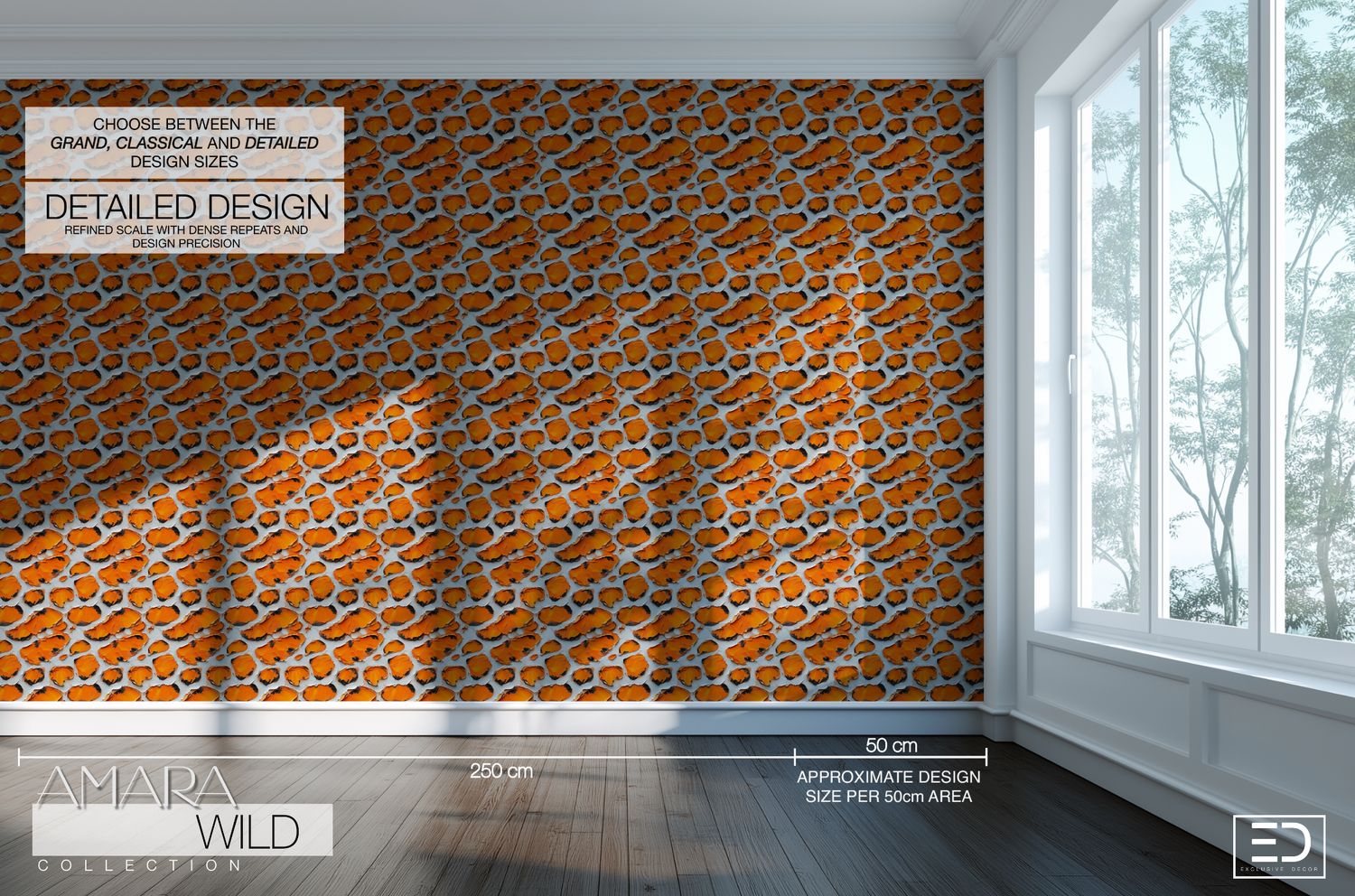 Abstract Leopard Print Wallpaper  - The Amara Wild Collection