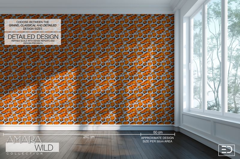 Abstract Leopard Print Wallpaper  - The Amara Wild Collection