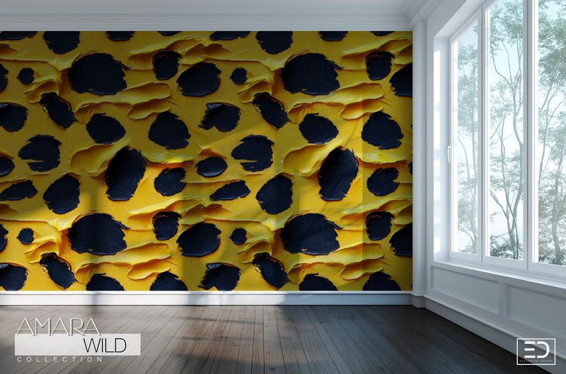 Abstract Leopard Print Wallpaper  - The Amara Wild Collection