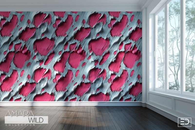 Abstract Leopard Print Wallpaper  - The Amara Wild Collection