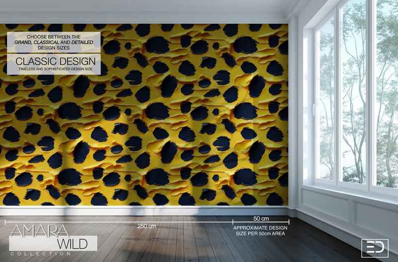 Abstract Leopard Print Wallpaper  - The Amara Wild Collection