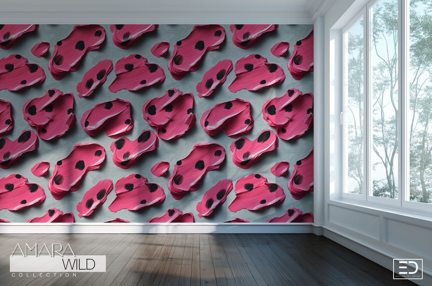 Abstract Leopard Print Wallpaper  - The Amara Wild Collection