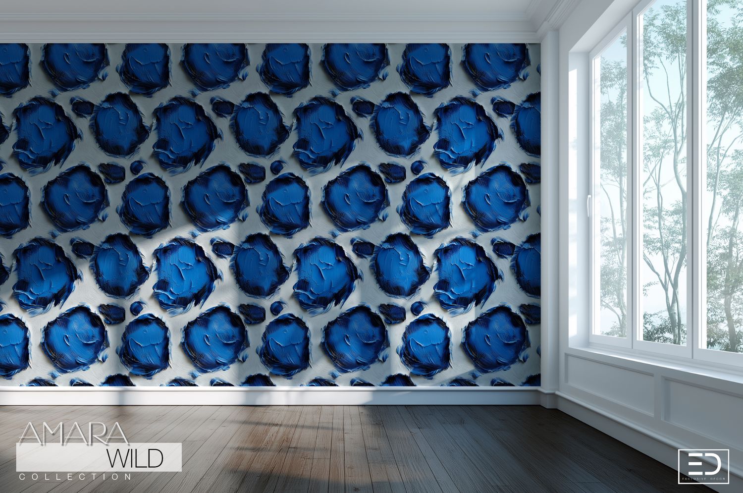 Abstract Leopard Print Wallpaper  - The Amara Wild Collection