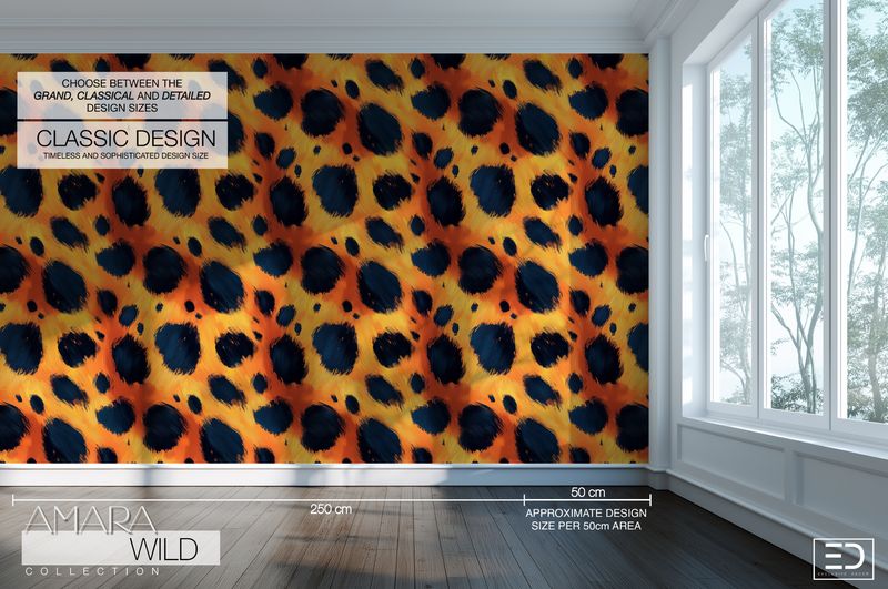 Abstract Leopard Print Wallpaper  - The Amara Wild Collection