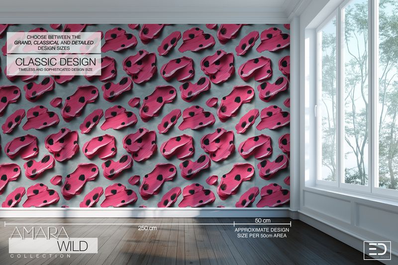 Abstract Leopard Print Wallpaper  - The Amara Wild Collection