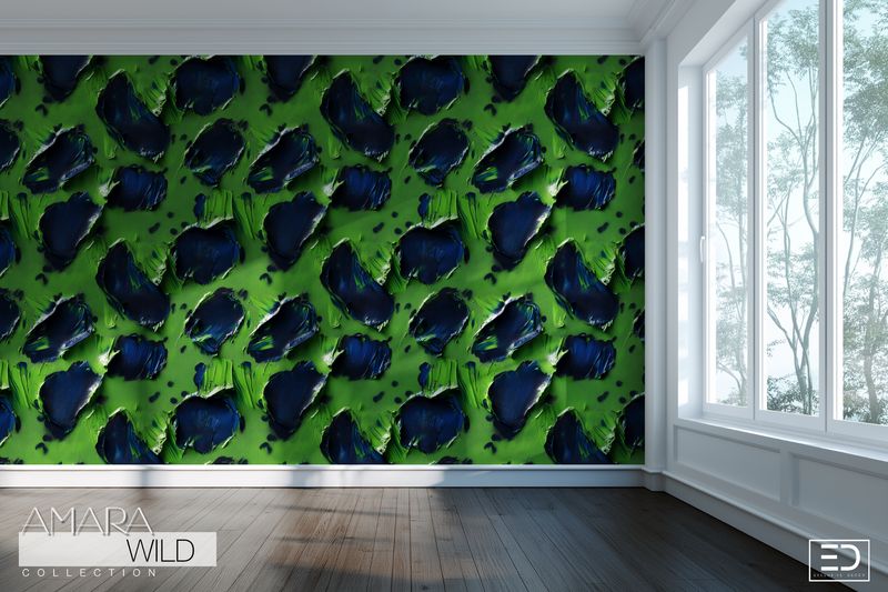Abstract Leopard Print Wallpaper  - The Amara Wild Collection