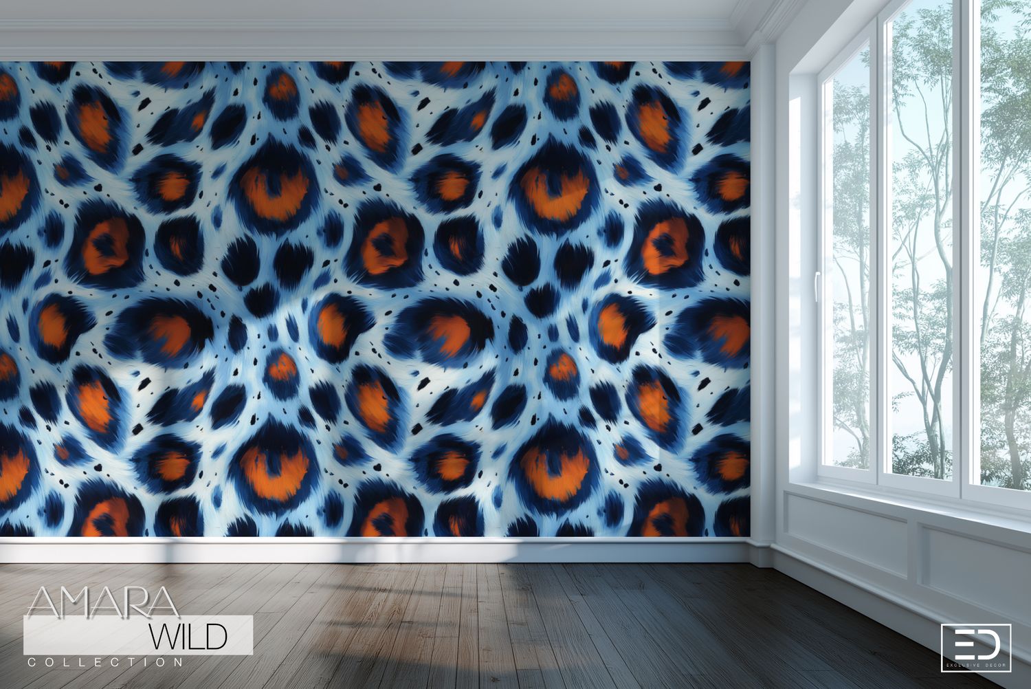 Abstract Leopard Print Wallpaper  - The Amara Wild Collection