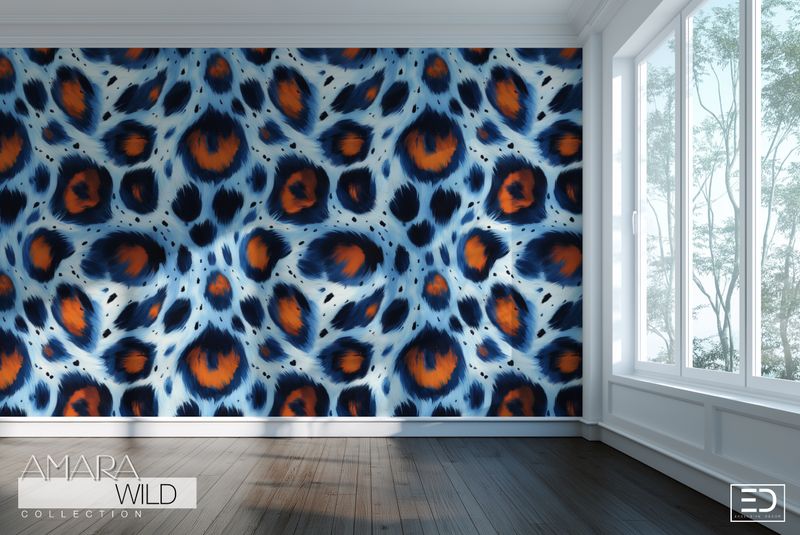 Abstract Leopard Print Wallpaper  - The Amara Wild Collection