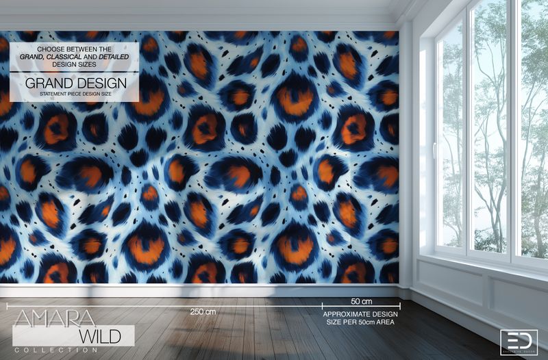 Abstract Leopard Print Wallpaper  - The Amara Wild Collection