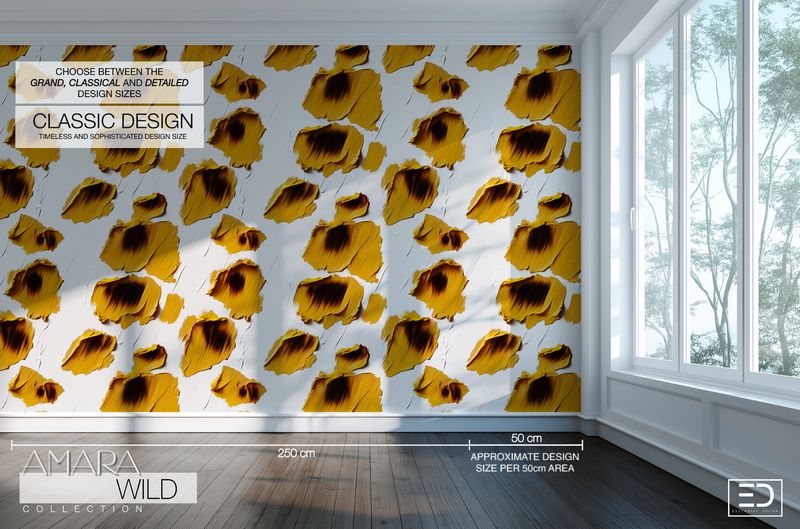 Abstract Leopard Print Wallpaper  - The Amara Wild Collection