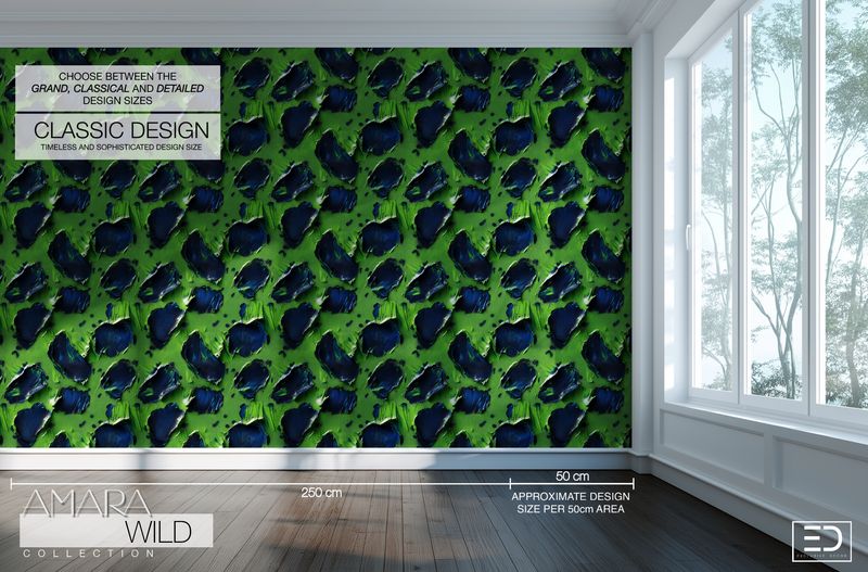 Abstract Leopard Print Wallpaper  - The Amara Wild Collection