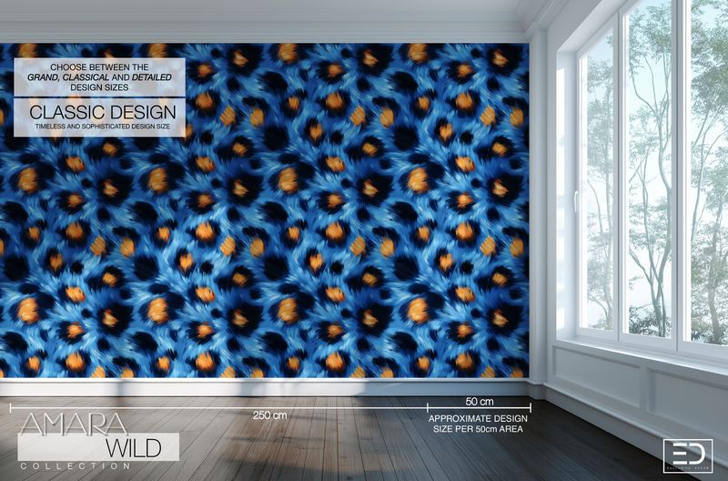 Abstract Leopard Print Wallpaper  - The Amara Wild Collection