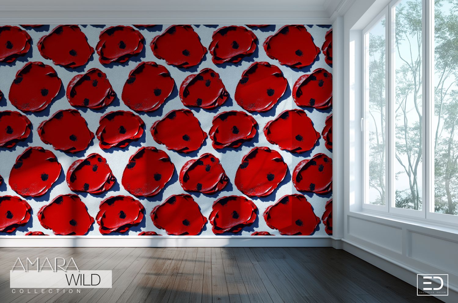 Abstract Leopard Print Wallpaper  - The Amara Wild Collection