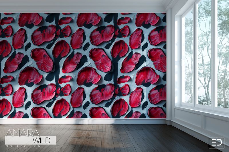 Abstract Leopard Print Wallpaper  - The Amara Wild Collection