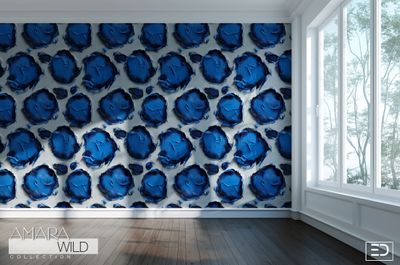 Amara Wild Abstract Leopard Print Wallpaper