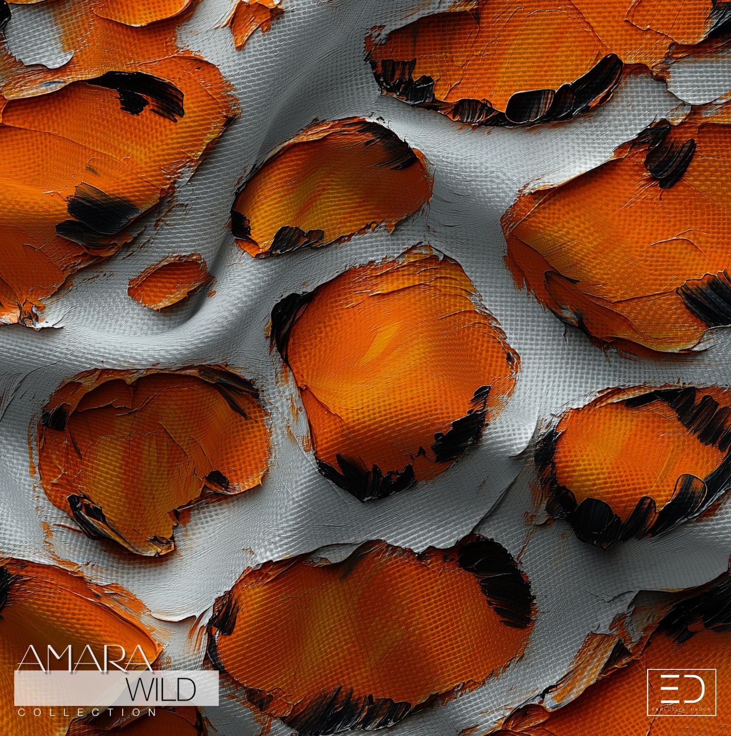 Abstract Leopard Print Fabric - The Amara Wild Collection