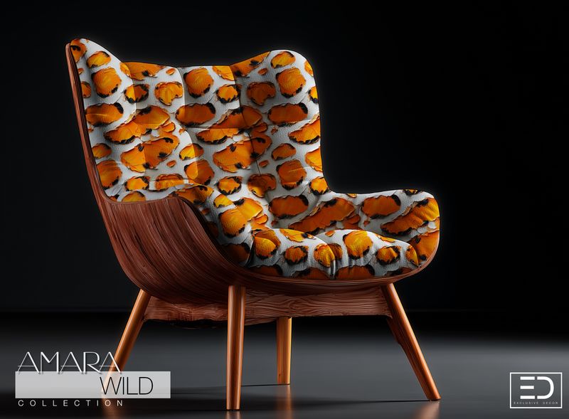 Abstract Leopard Print Fabric - The Amara Wild Collection