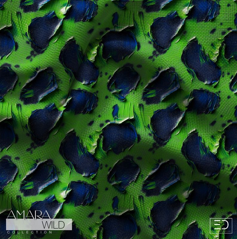 Abstract Leopard Print Fabric - The Amara Wild Collection