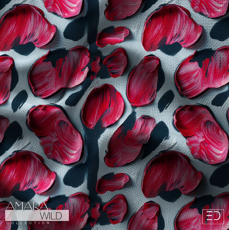 Abstract Leopard Print Fabric - The Amara Wild Collection