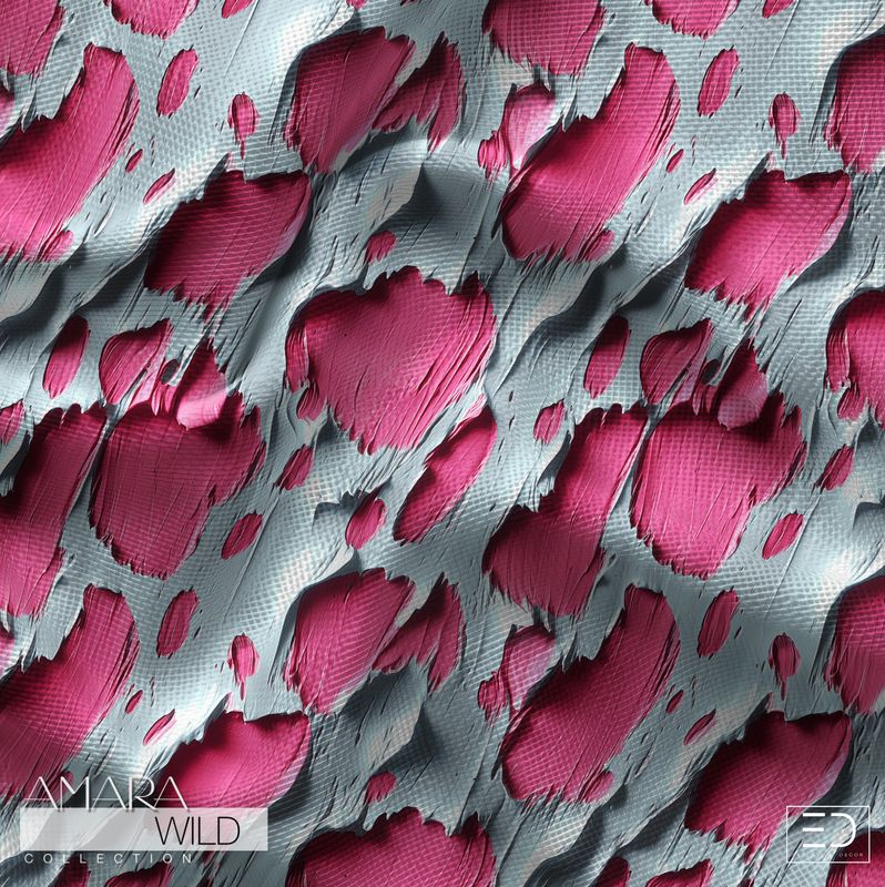 Abstract Leopard Print Fabric - The Amara Wild Collection