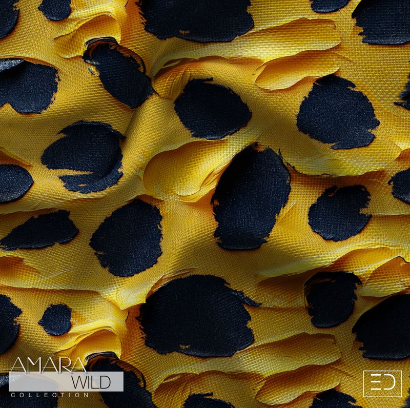 Abstract Leopard Print Fabric - The Amara Wild Collection