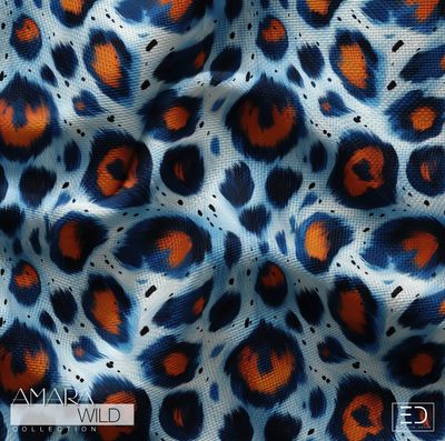 Abstract Leopard Print Fabric - The Amara Wild Collection