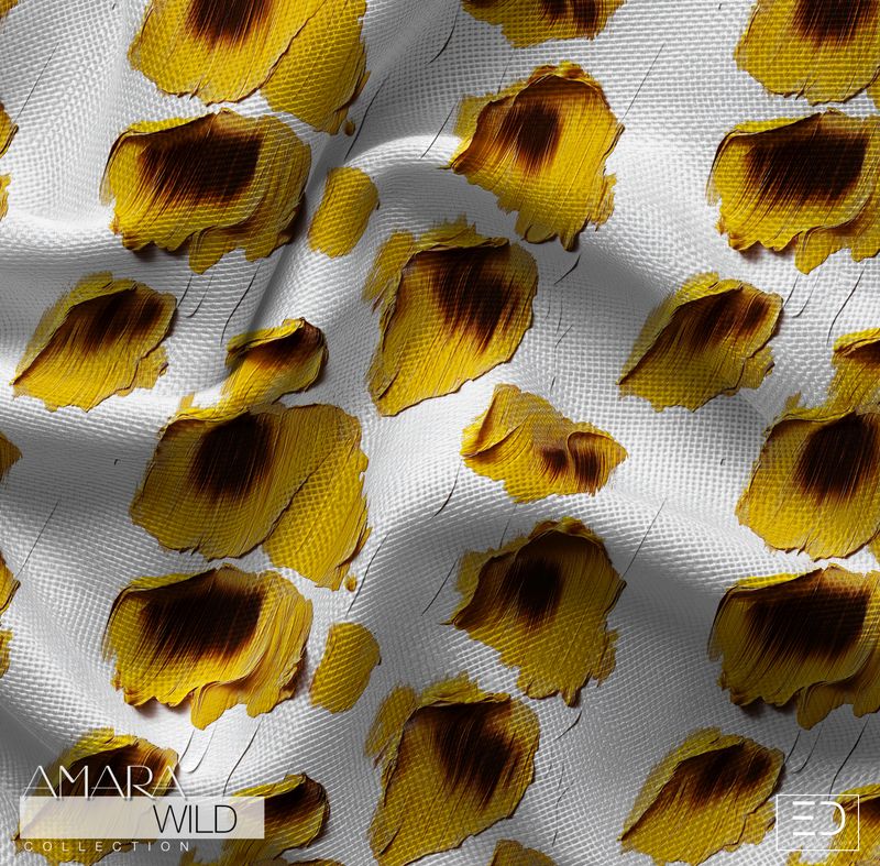 Abstract Leopard Print Fabric - The Amara Wild Collection