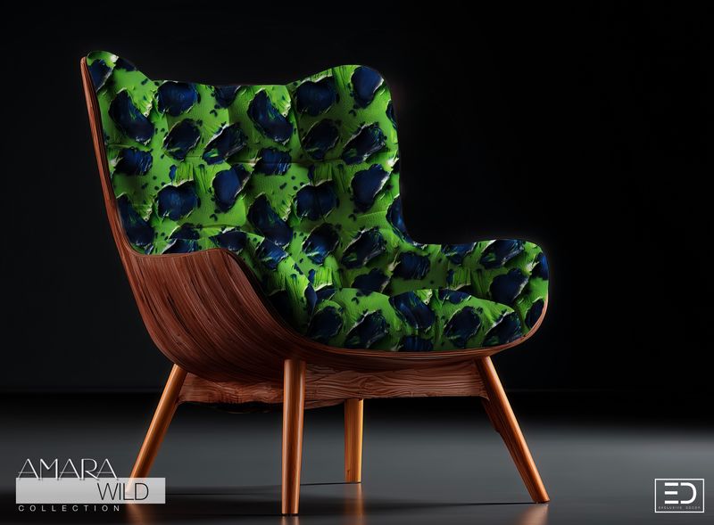 Abstract Leopard Print Fabric - The Amara Wild Collection