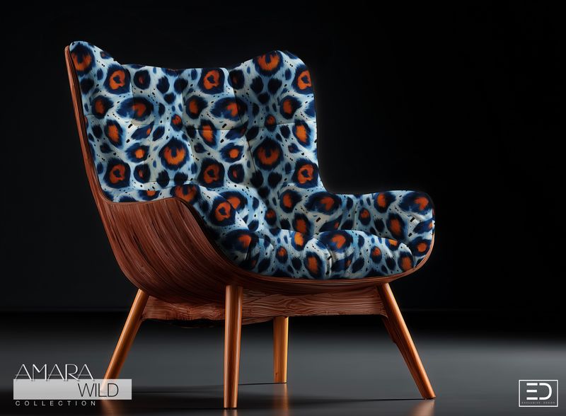 Abstract Leopard Print Fabric - The Amara Wild Collection