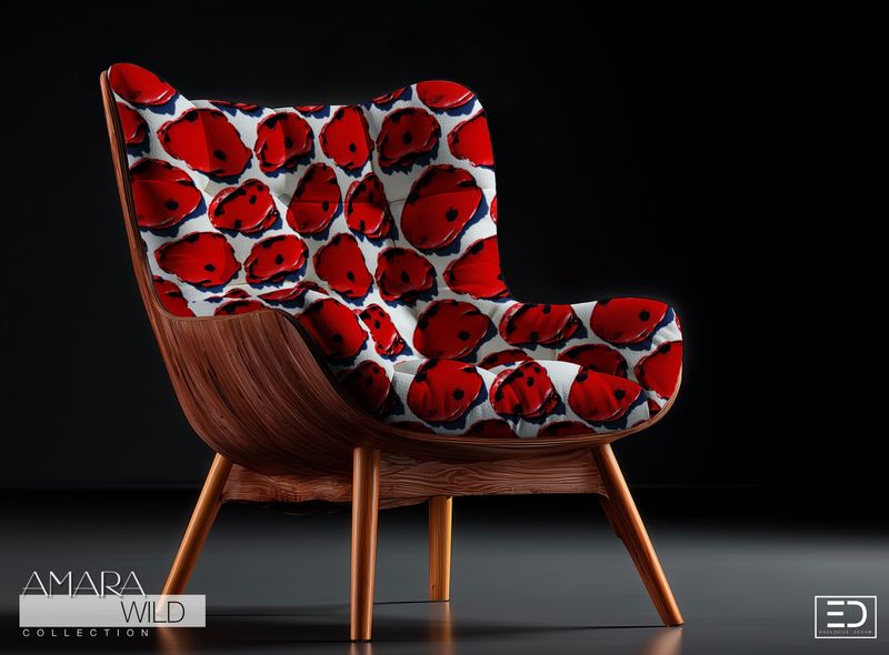Abstract Leopard Print Fabric - The Amara Wild Collection