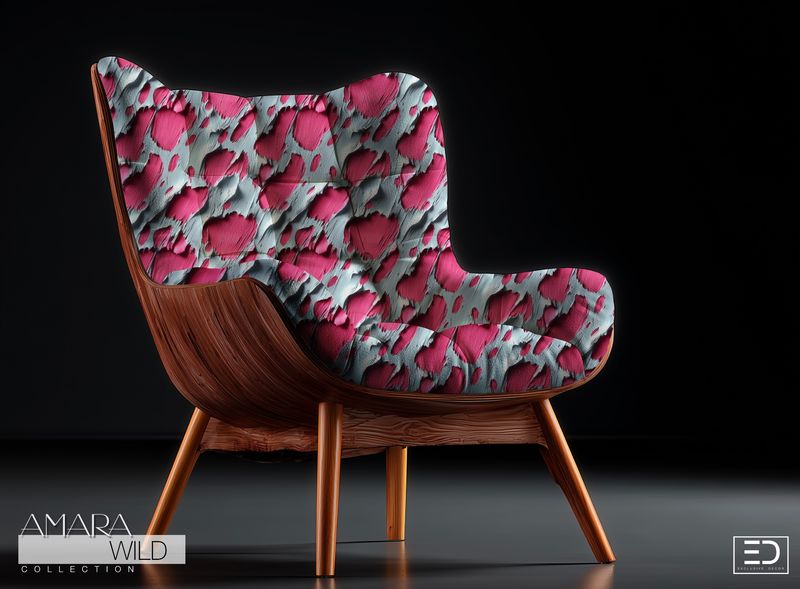 Abstract Leopard Print Fabric - The Amara Wild Collection