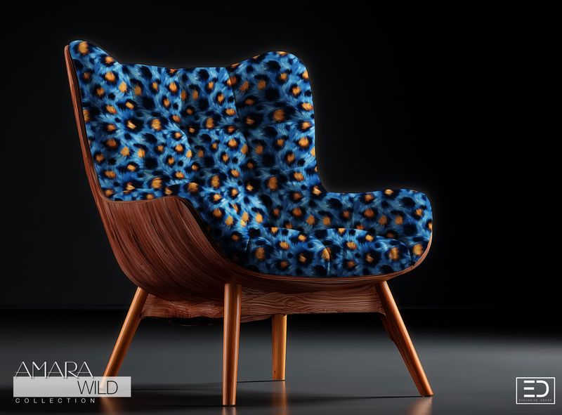 Abstract Leopard Print Fabric - The Amara Wild Collection