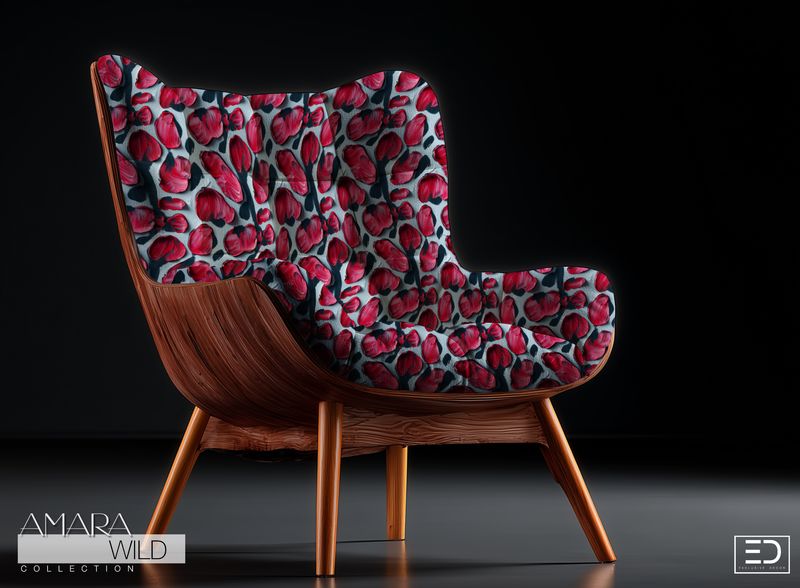 Abstract Leopard Print Fabric - The Amara Wild Collection