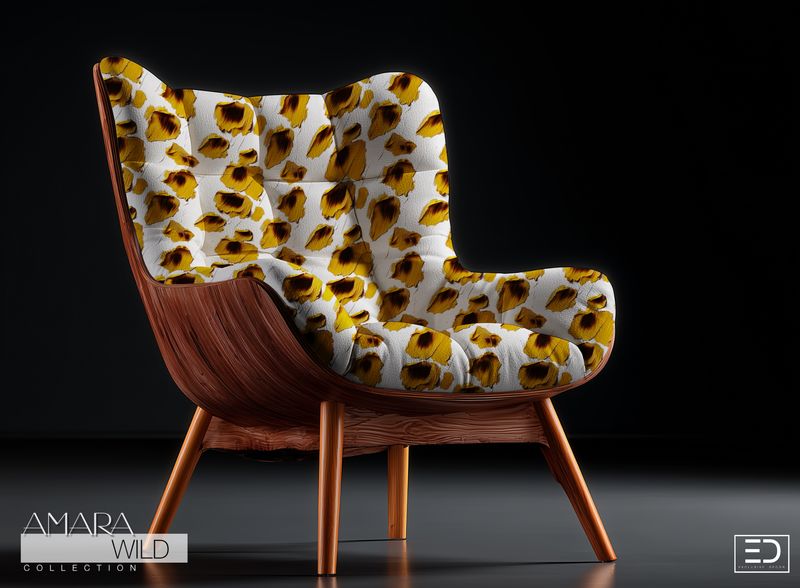 Abstract Leopard Print Fabric - The Amara Wild Collection