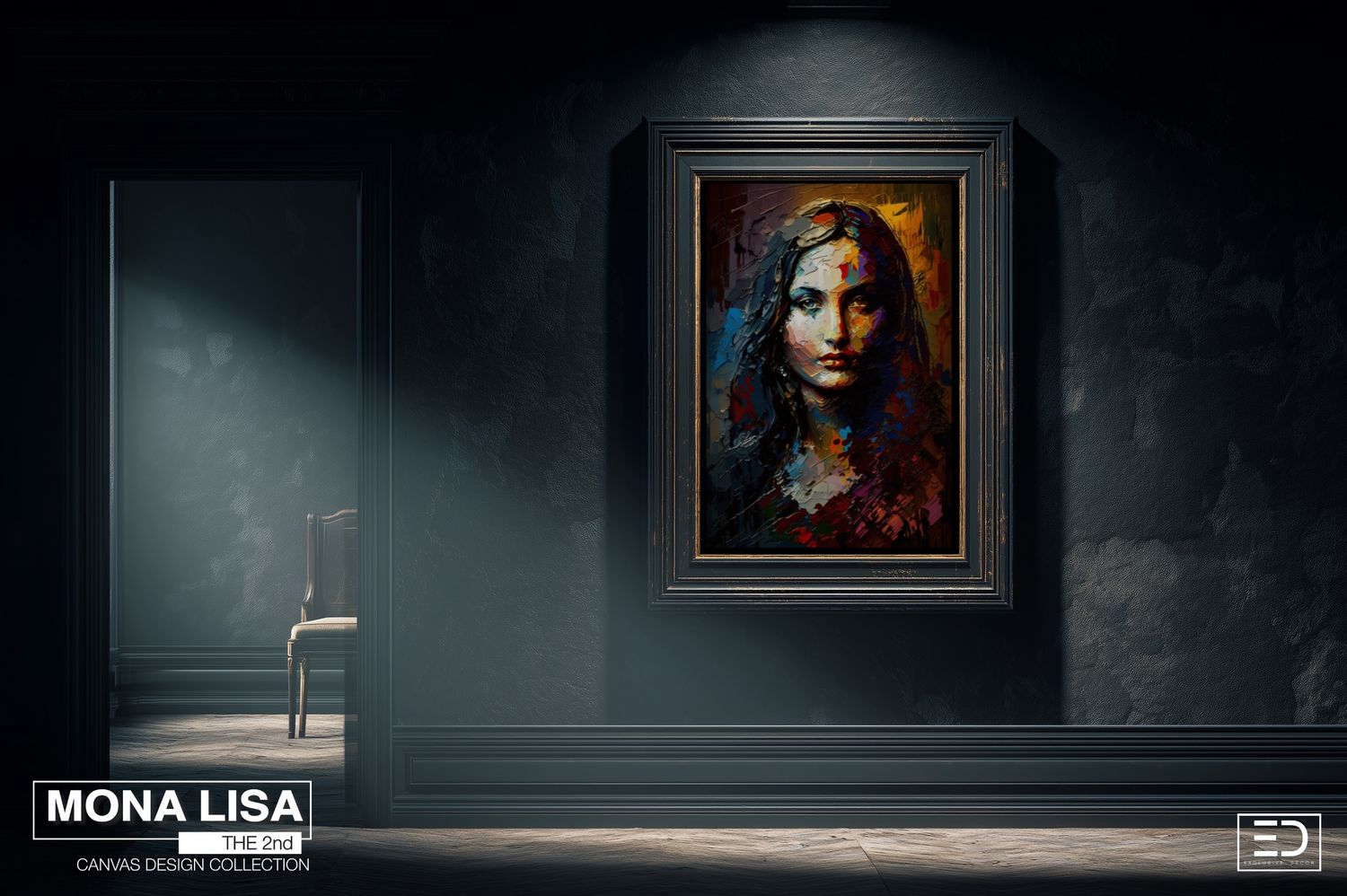 Mona Lisa the 2nd Canvas Design - Duality of balance (Summer and Winter)