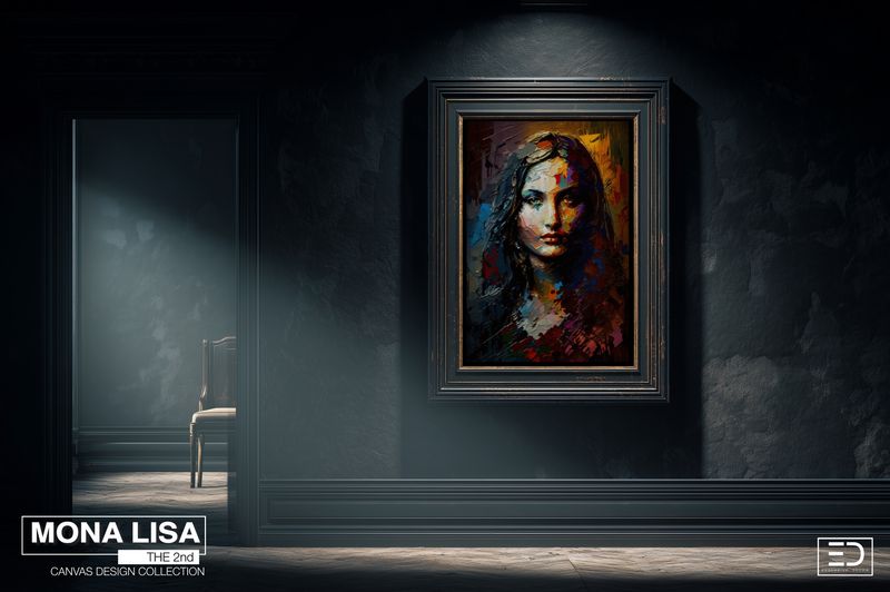 Mona Lisa the 2nd Canvas Design - Duality of balance (Summer and Winter)