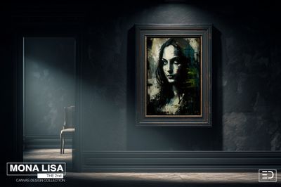 Mona Lisa the 2nd Canvas Design (Mona Lisa Noir)