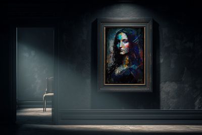 Mona Lisa the 2nd Canvas Design (The Radiant Rebirth Mona Lisa)