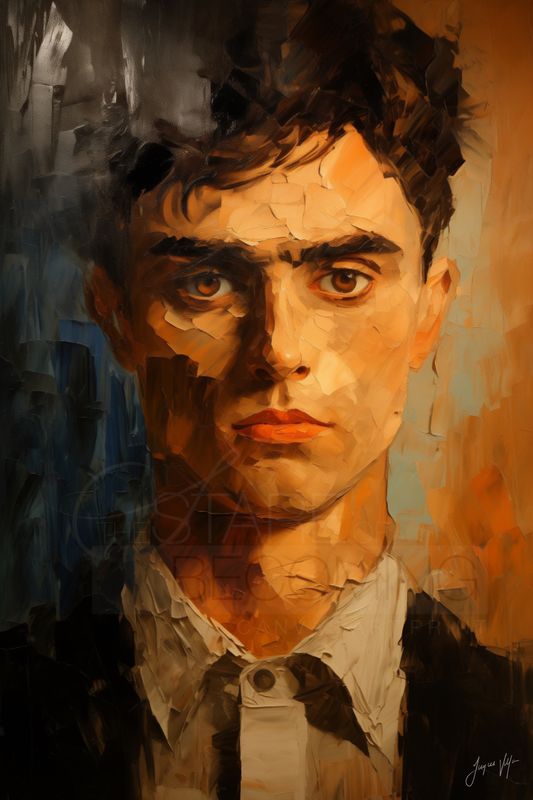 Stare of Becoming – Contemporary Canvas Art of Reflection and Tomorrow