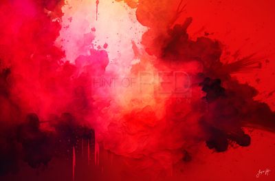 Red Abstract Canvas Print Collection, Hint of Red