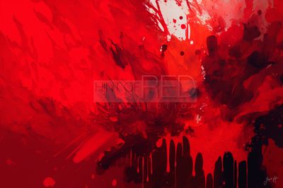 Red Abstract Canvas Print Collection, Hint of Red