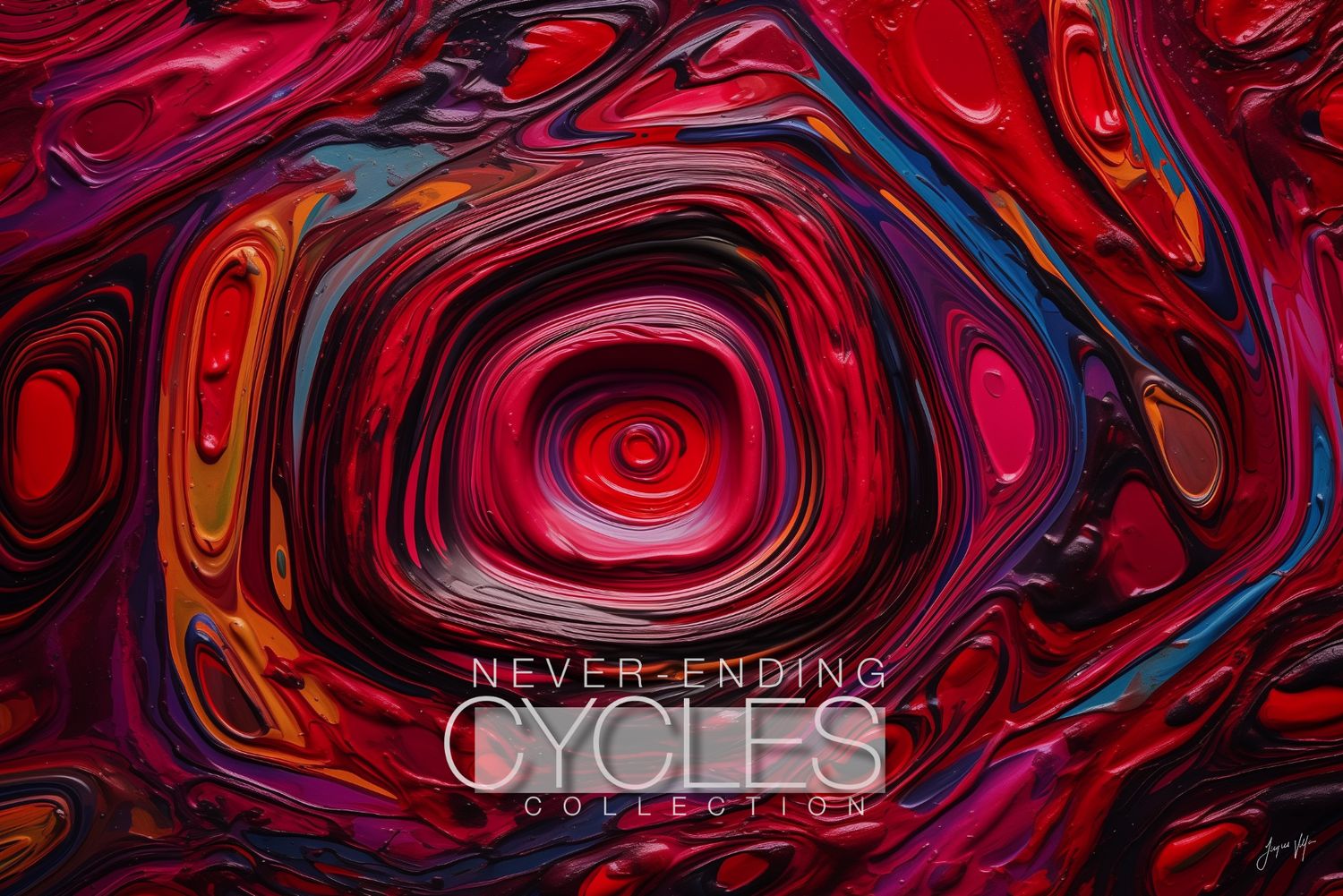 Abstract Never-Ending Cycles Canvas Print