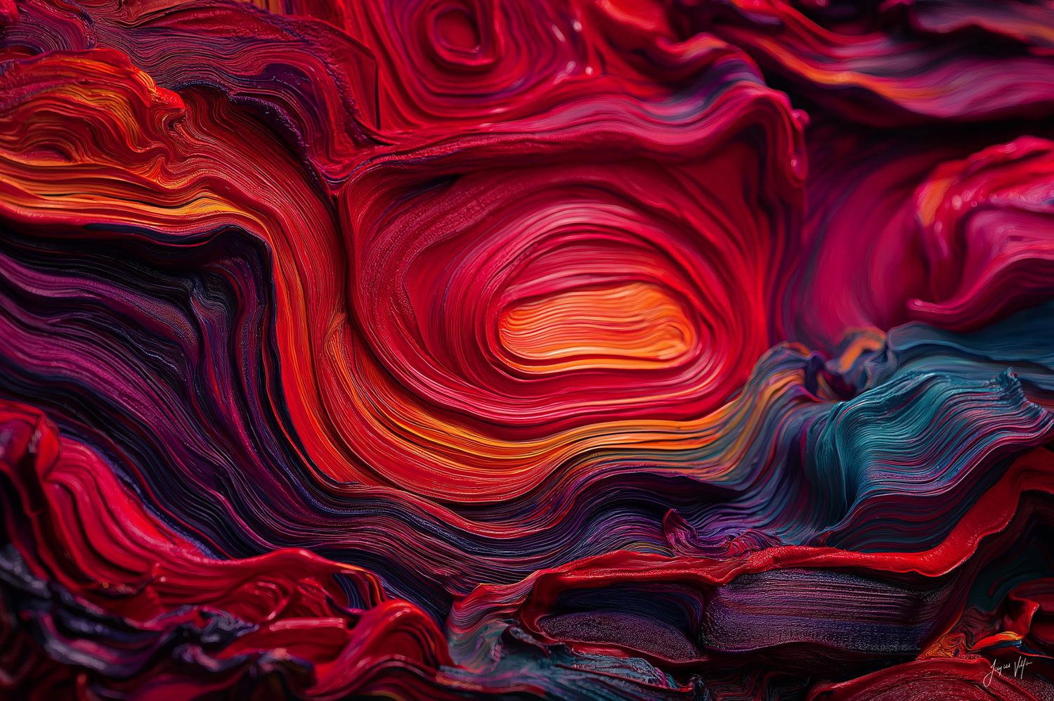 Abstract Never-Ending Cycles Canvas Print